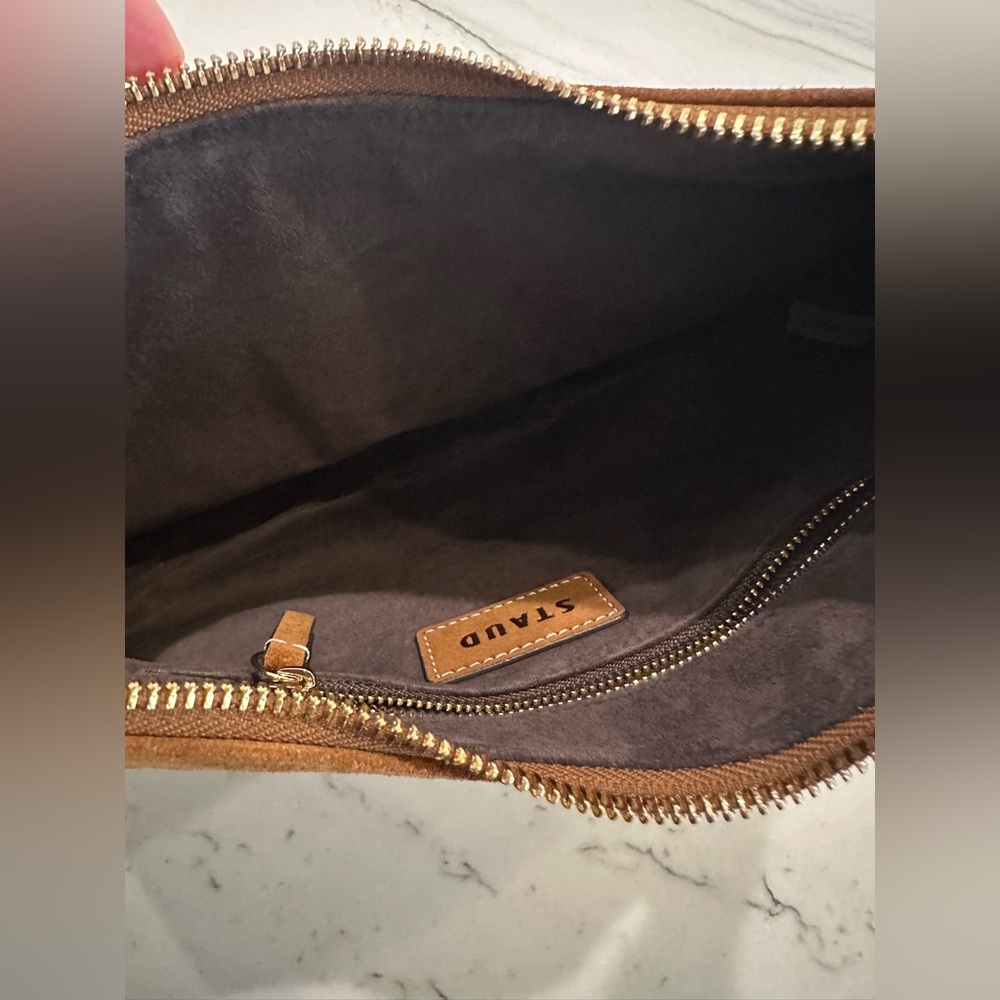 STAUD Sylvie suede shoulder bag EUC - Picture 8 of 12